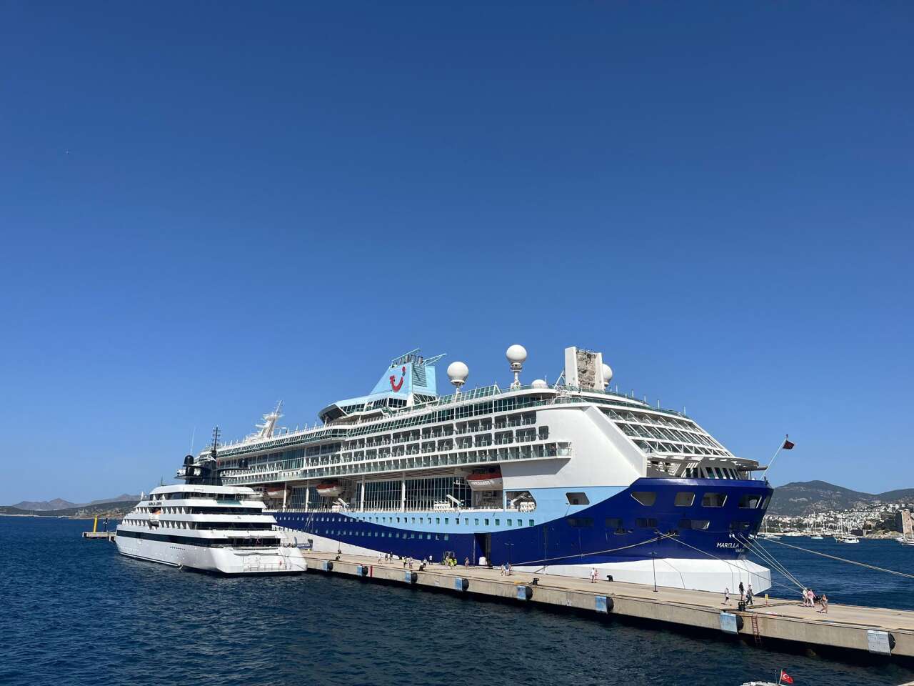 Bodrum’da Kruvaziyer Bereketi: 2 Gemiyle Yaklaşık 2 Bin Turist Geldi 1